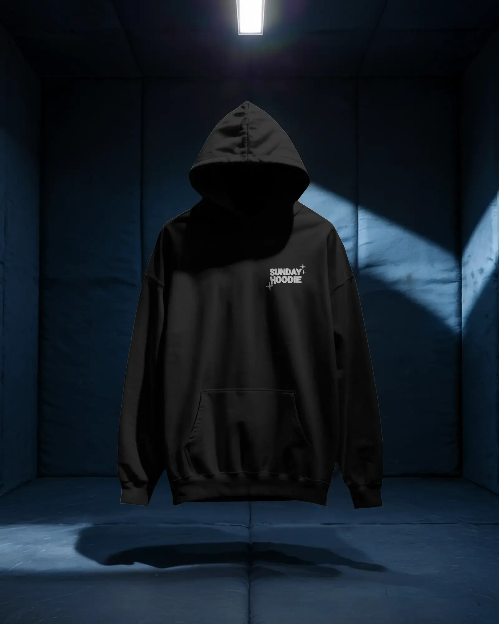 Heavy Organic Oversized Hoodie mit Stick - Black  - Organic Oversize Hoodie 2.0 ST/ST mit Stick Shirtee