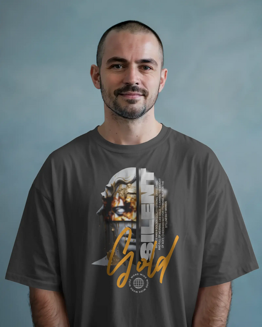 Heavy Organic Oversized T-Shirt - Heather Grey Shirtee