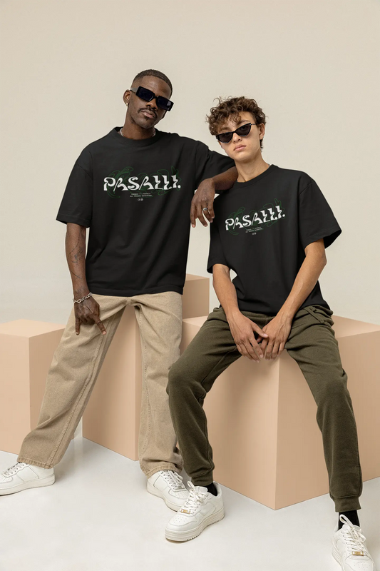 Pasalli Originals Heavy Organic Oversized T-Shirt - Black