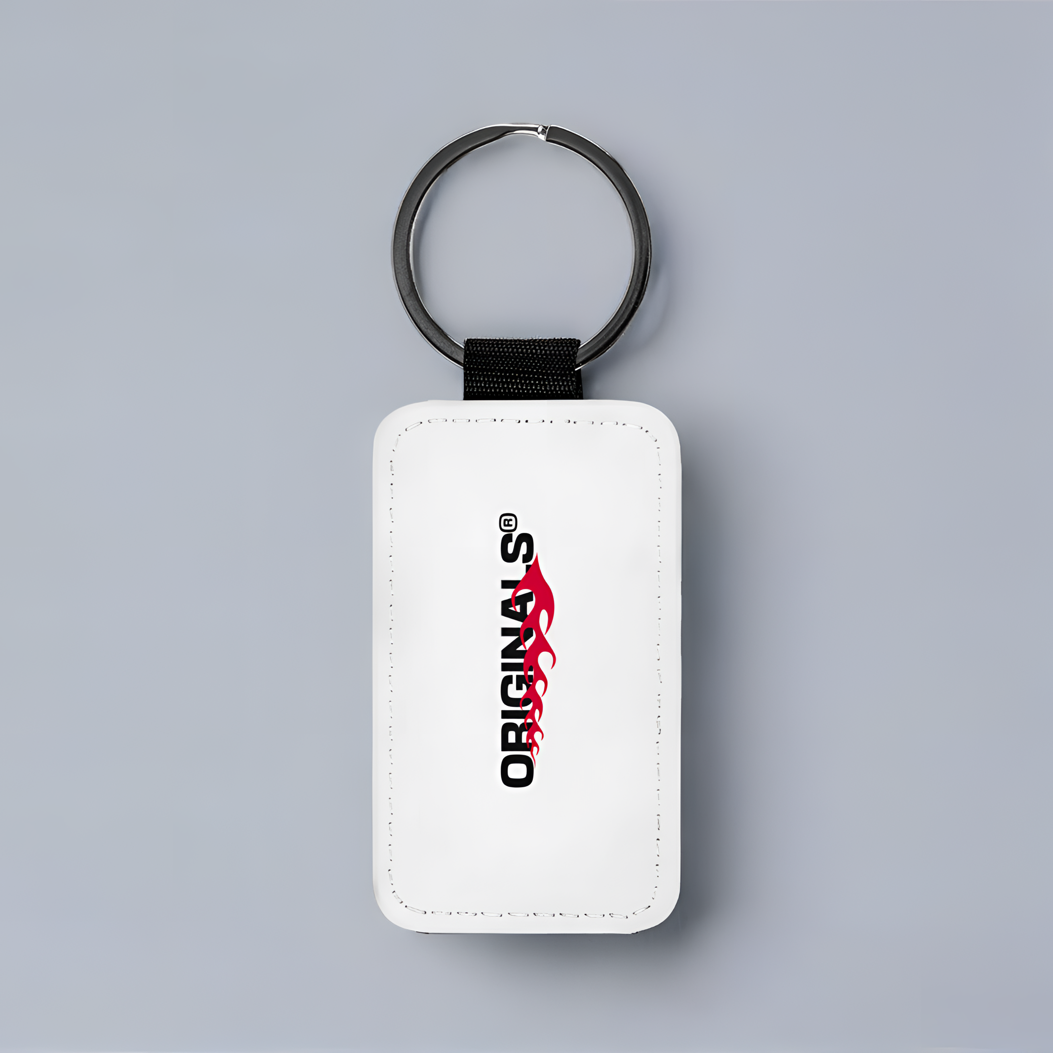 Schlüsselanhänger aus Kunstleder - White MarketPrint