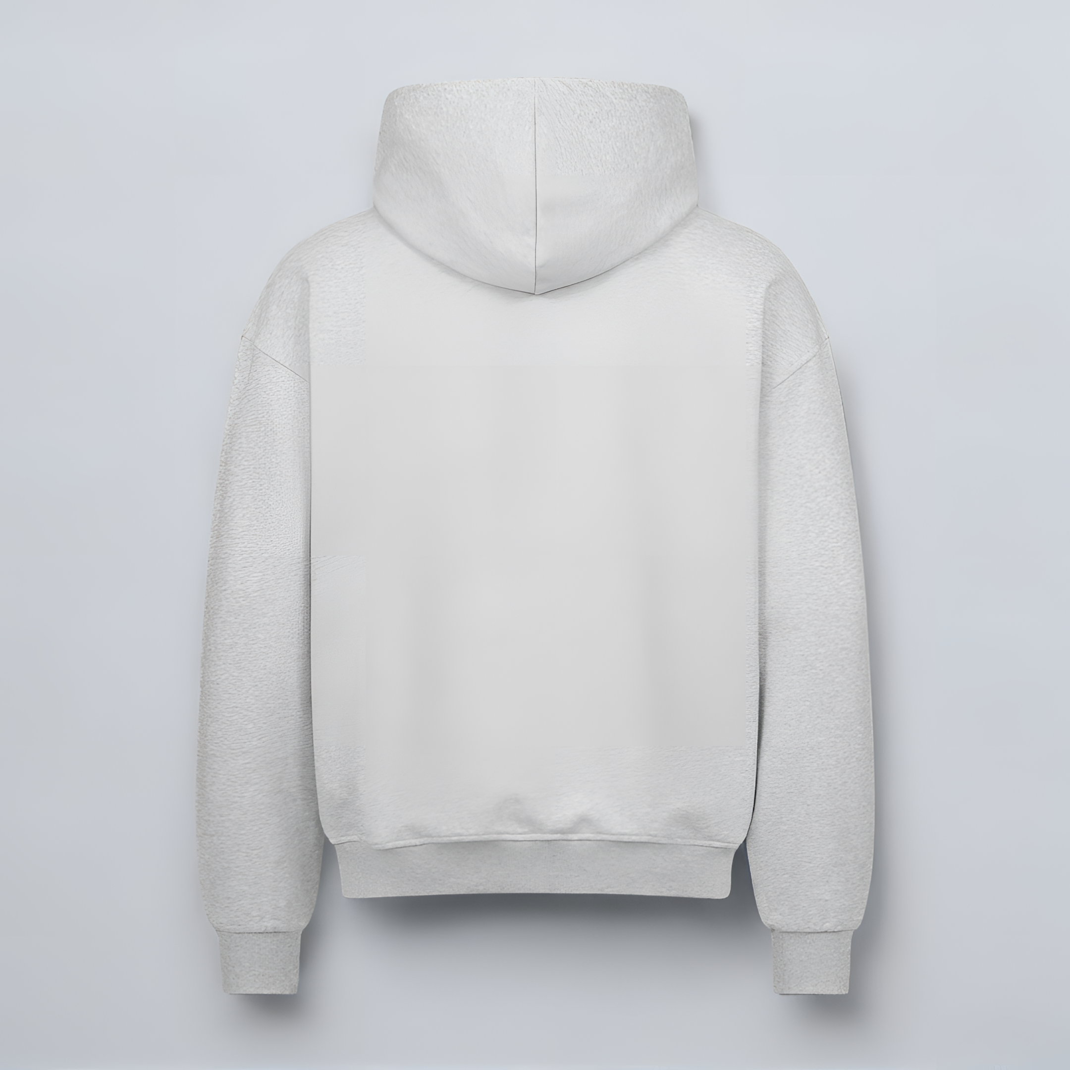 VACANCY Oversized Zipper Hoodie - Heather Grey MarketPrint