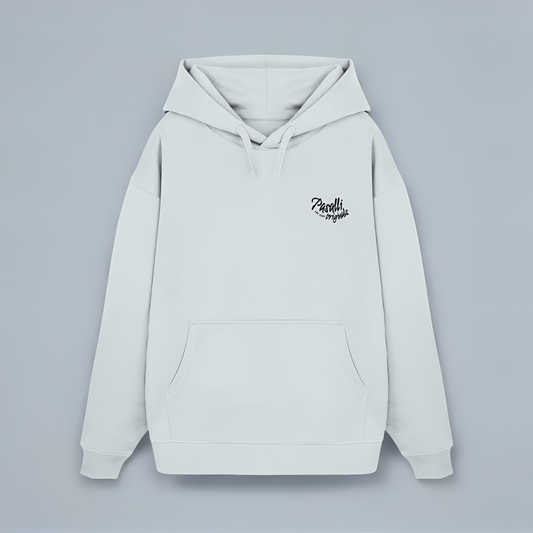 Heavy Organic Oversized Hoodie mit Stick - Blue Ice Shirtee