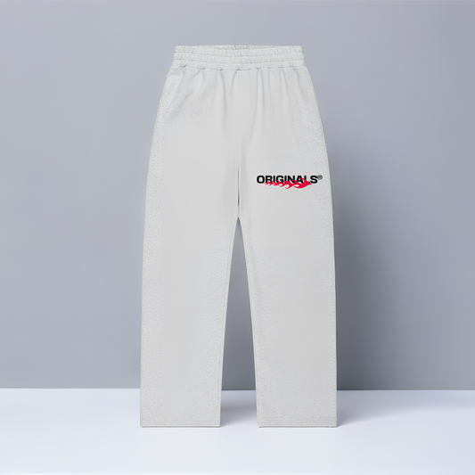 VACANCY Oversized Sweatpants - Front and Both Side Print - Heather Grey MarketPrint