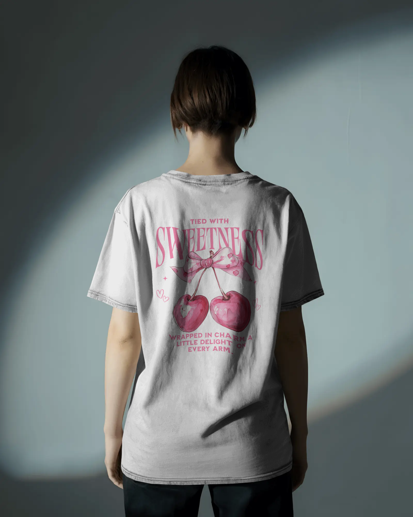 Classic T-Shirt - Back and Front Print - White Pasalli