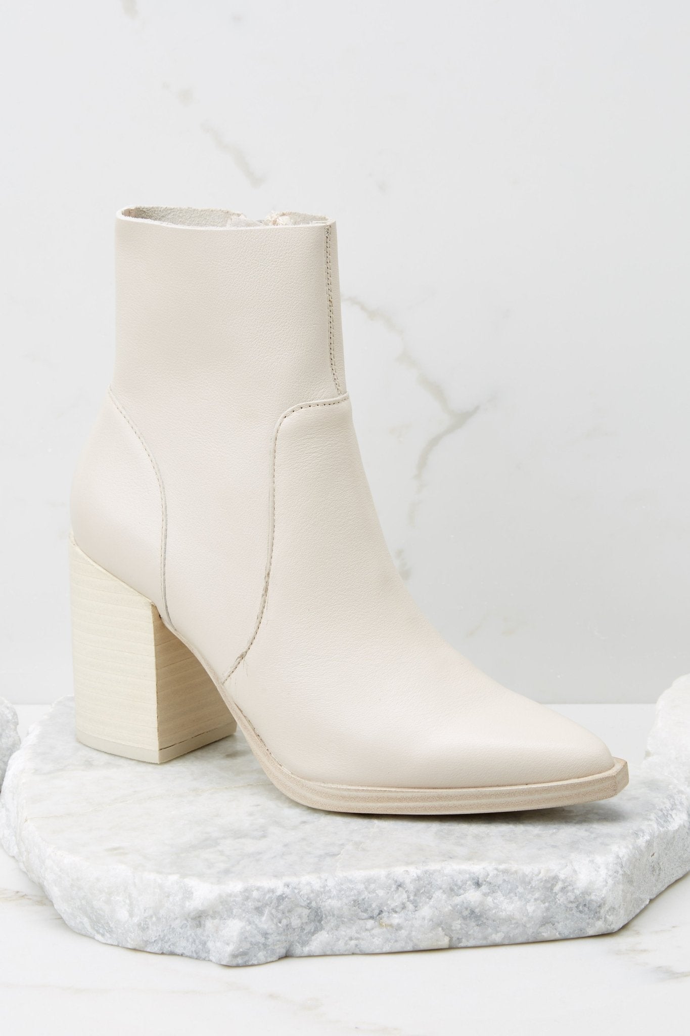 Calabria Bone Pointed Toe Bootie