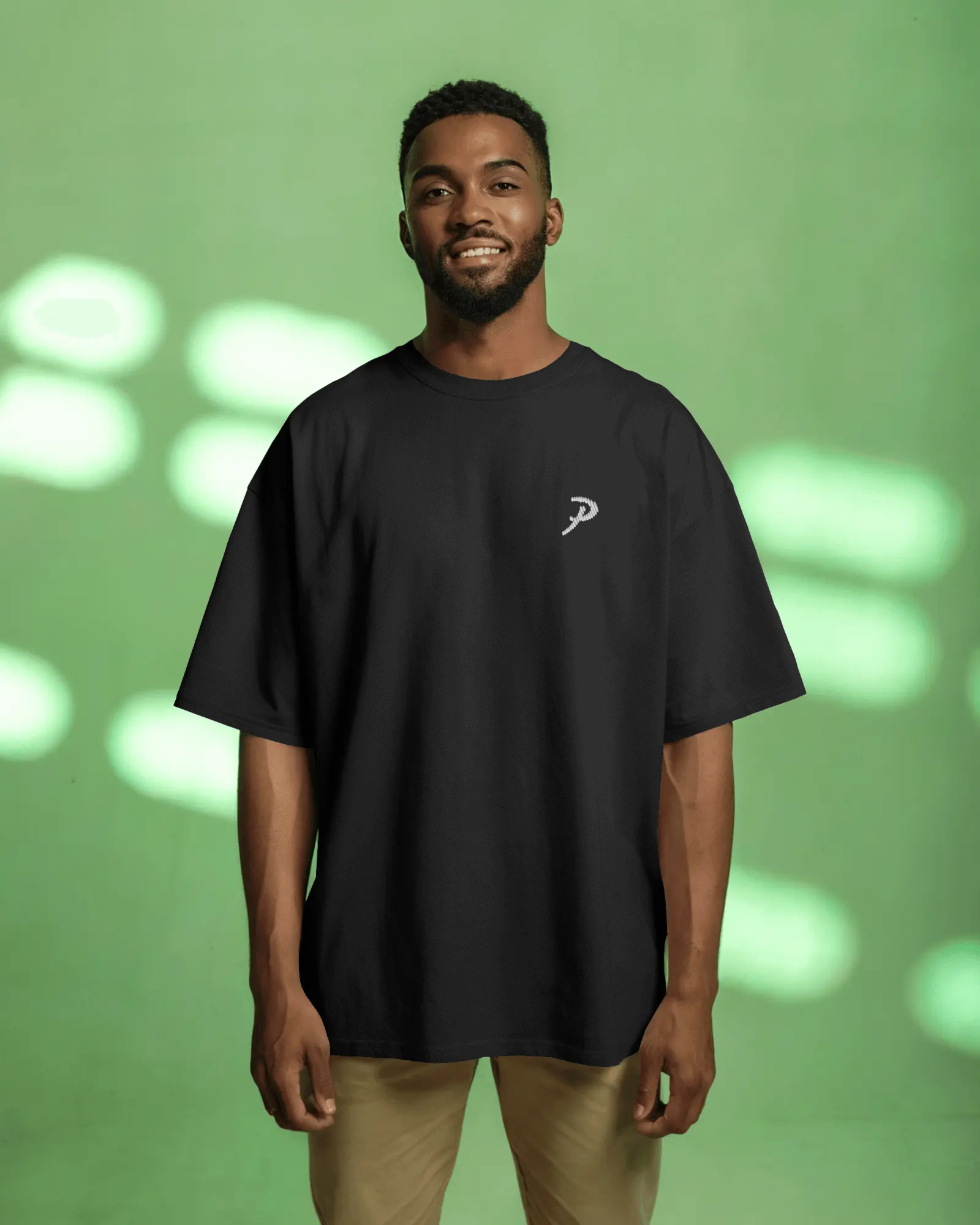 Pasalli Originals Heavy Oversized T-Shirt mit Stick - Black Shirtee