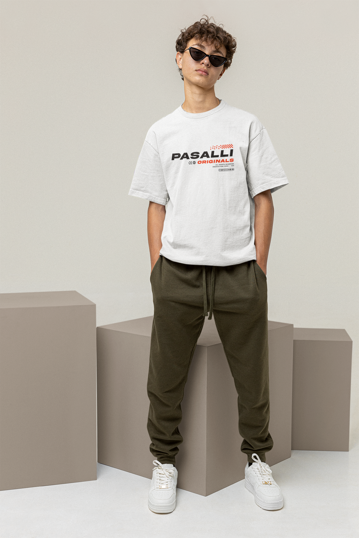 Pasalli Originals Heavy Organic Oversized T-Shirt - White