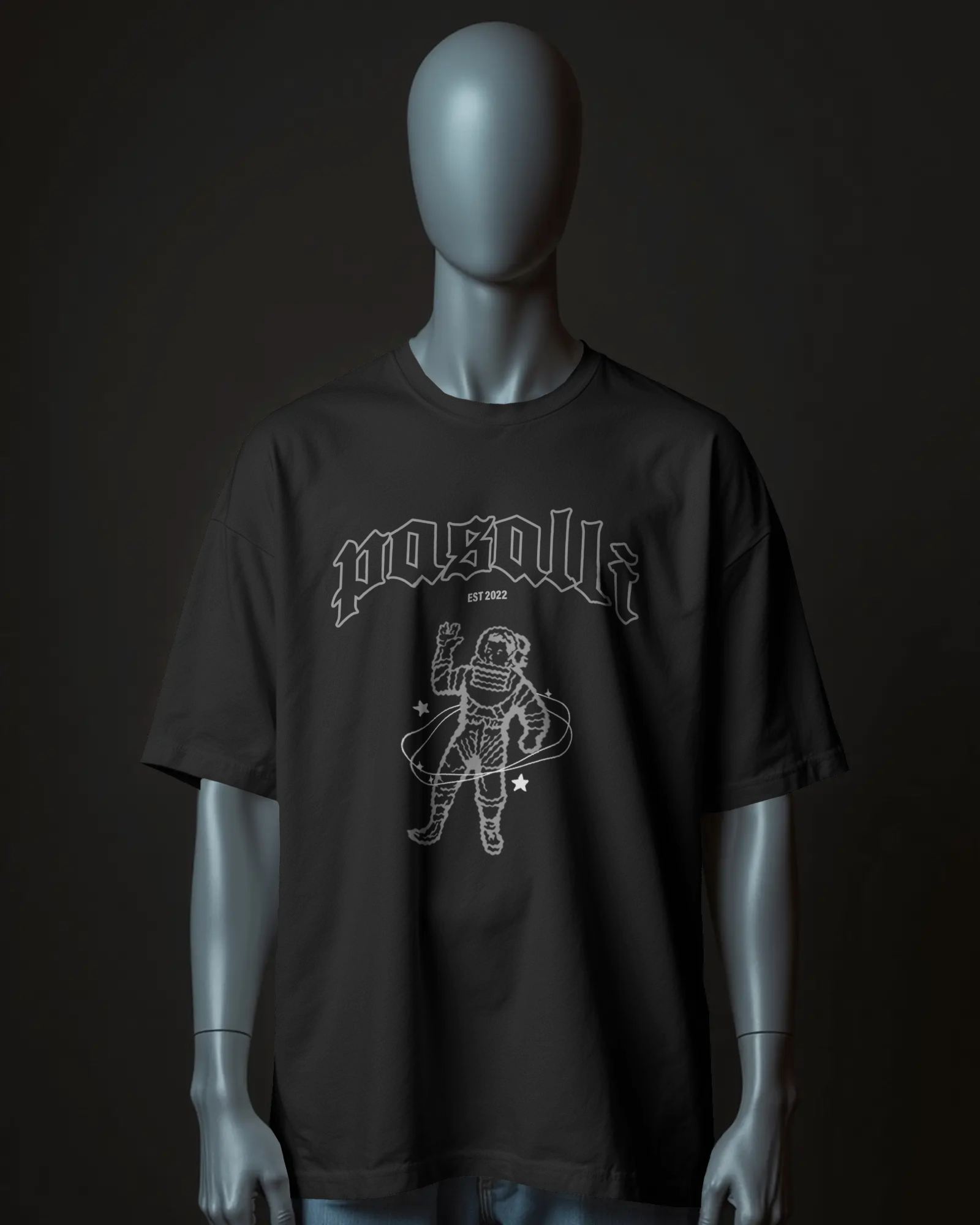 Pasalli Originals Heavy Oversized T-Shirt - Retro Graphic Shirtee