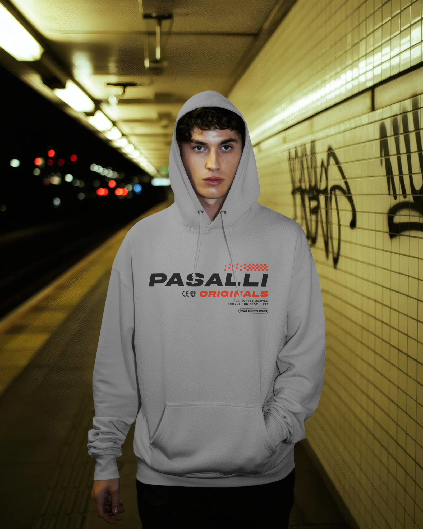 Pasalli Originals Organic Oversized Hoodie - Heather Grey Shirtee