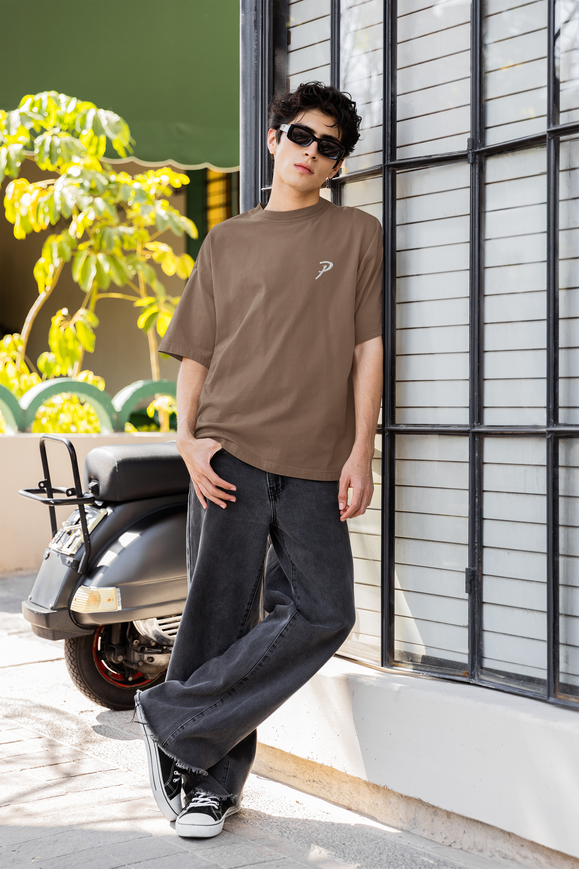 Pasalli Originals Heavy Organic Oversized T-Shirt mit Stick - Kaffa Coffee Shirtee