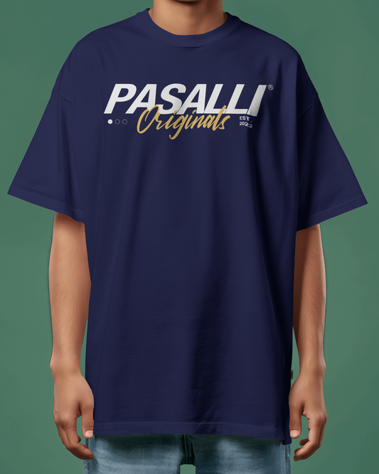 Pasalli Originals Heavy Organic Oversized T-Shirt - French Navy Shirtee
