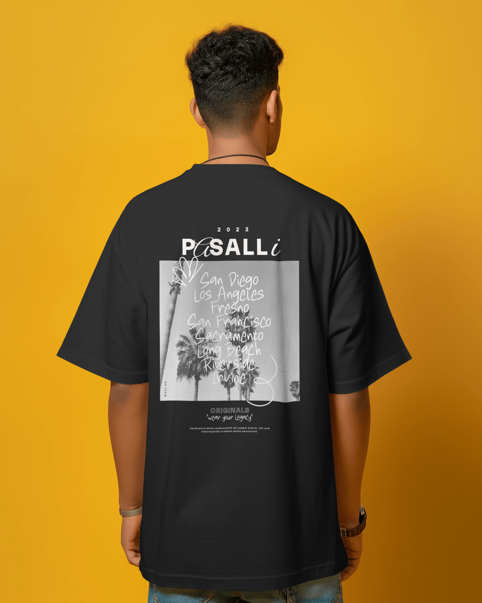 VACANCY Oversized Shirt - Back Print (DTF) - Black MarketPrint