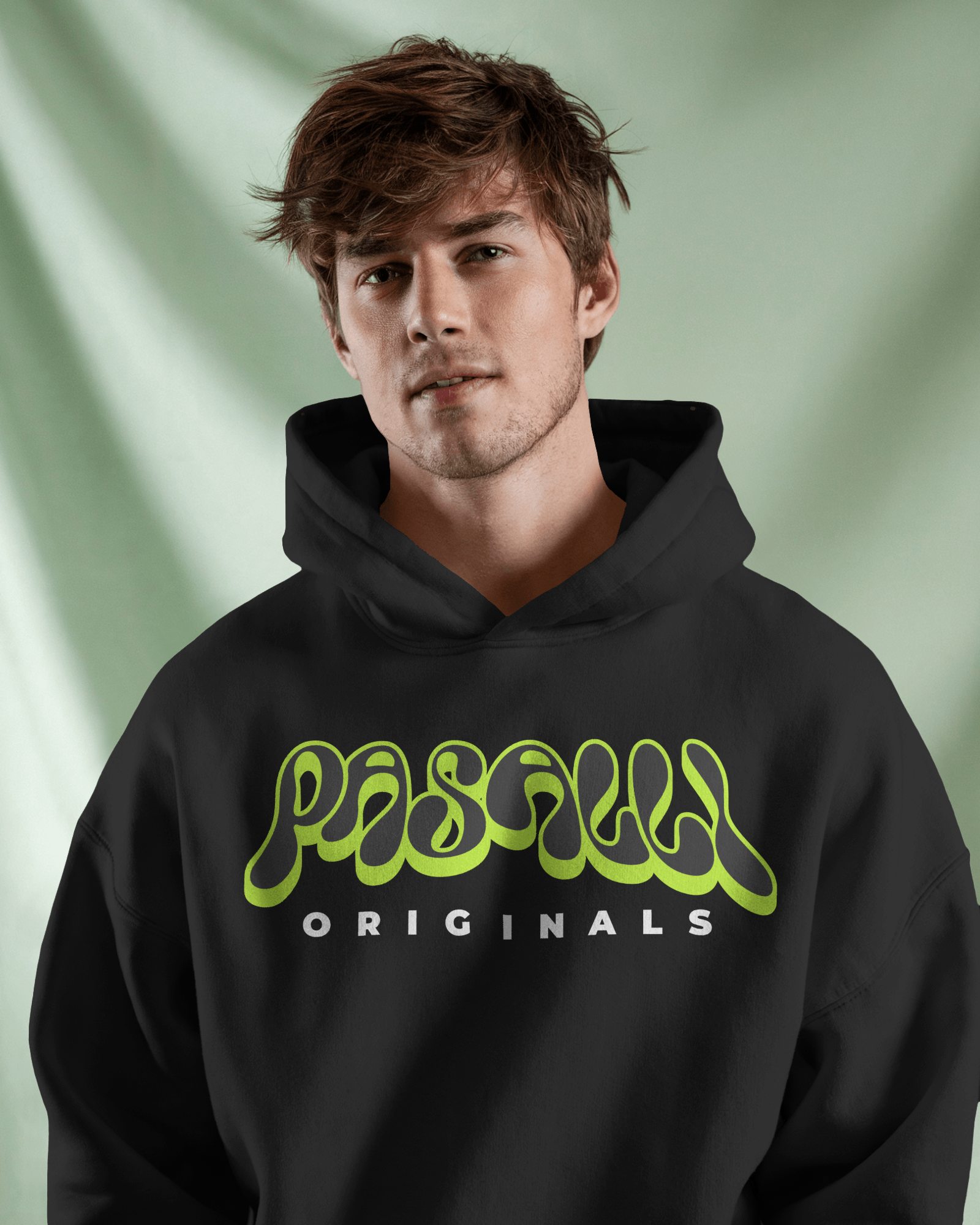 VACANCY Oversized Hoodie - Back and Front Print (DTF) - Black MarketPrint