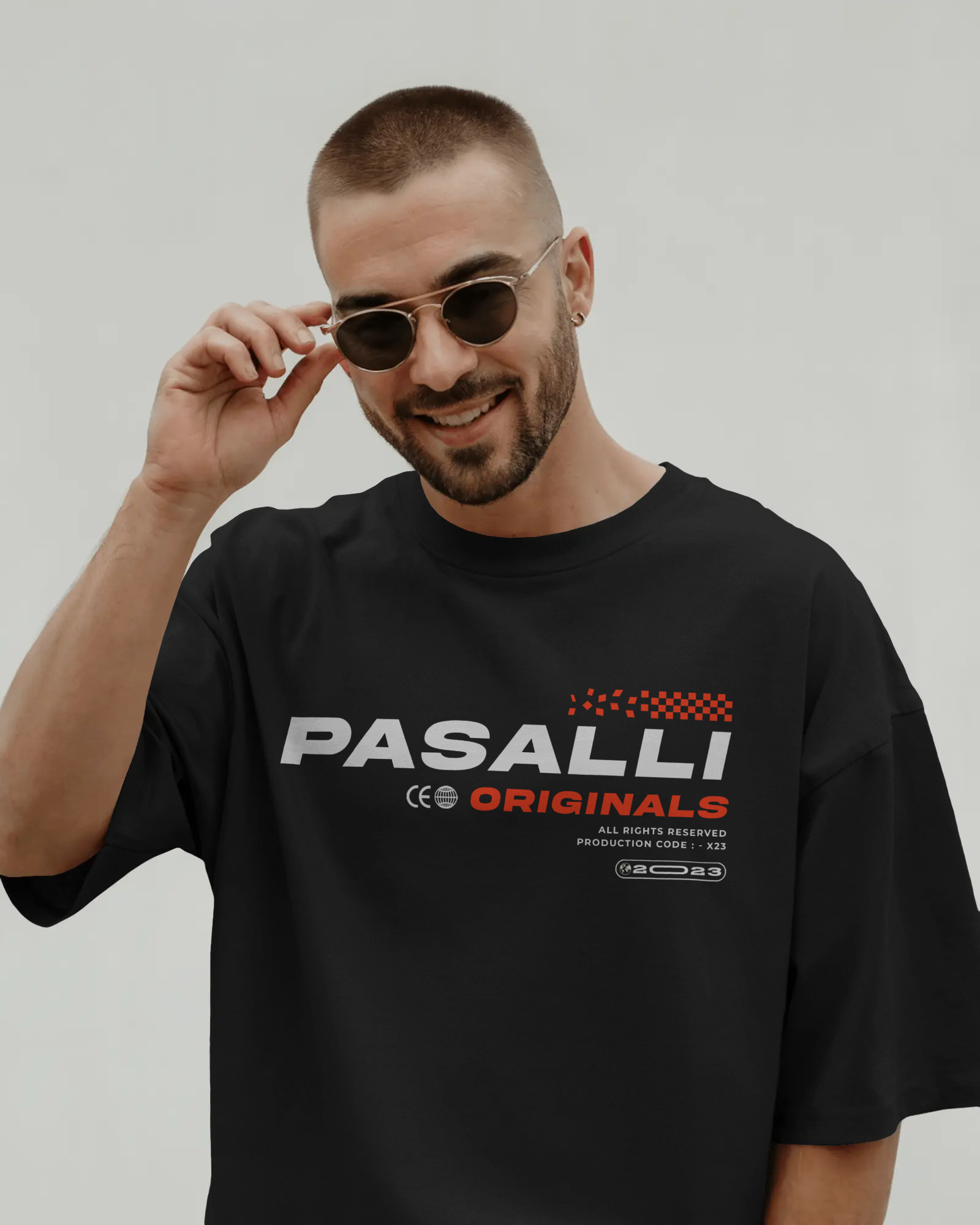 Pasalli Originals Heavy Organic Oversized T-Shirt - Black Shirtee