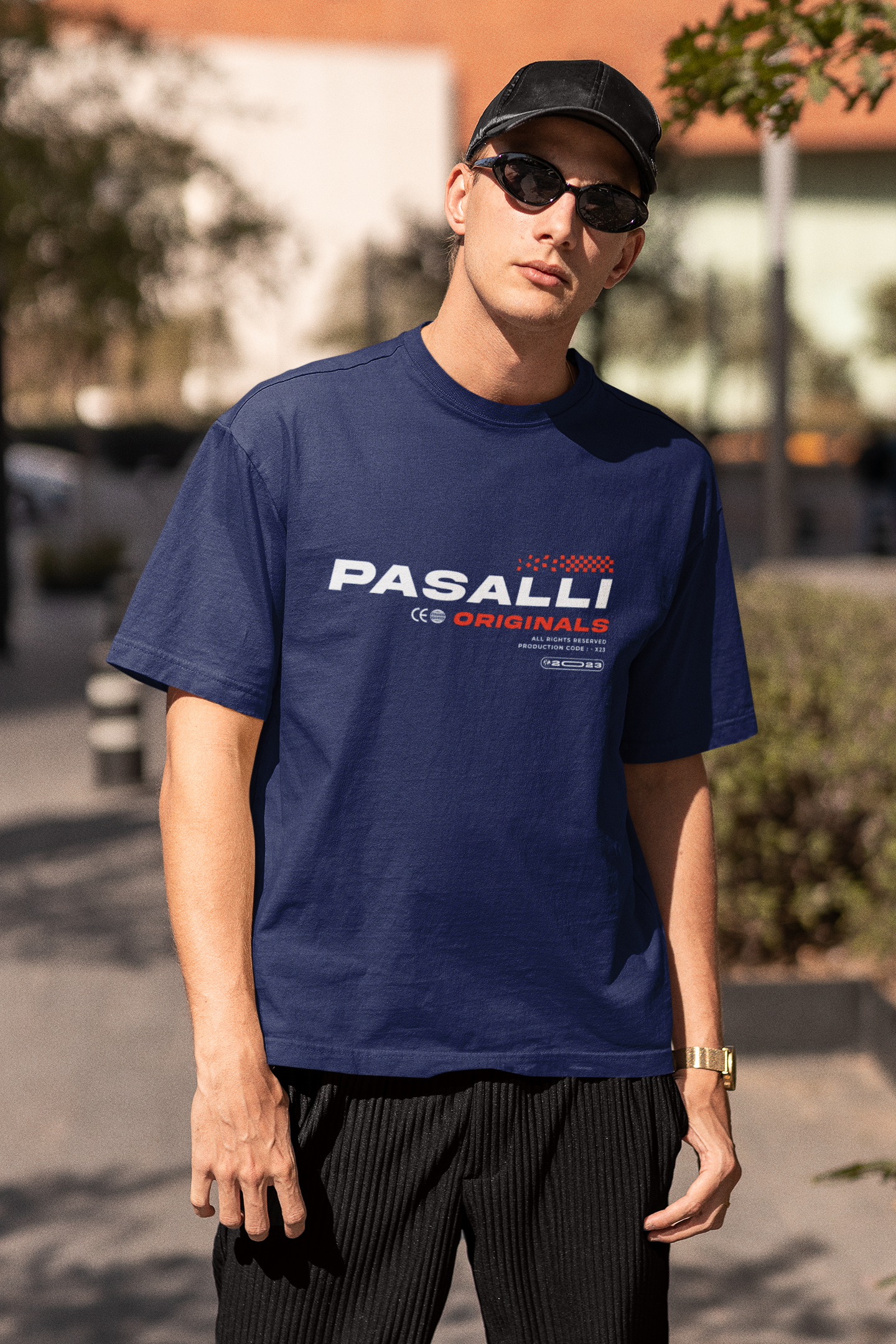 Pasalli Originals Heavy Organic Oversized T-Shirt - French Navy