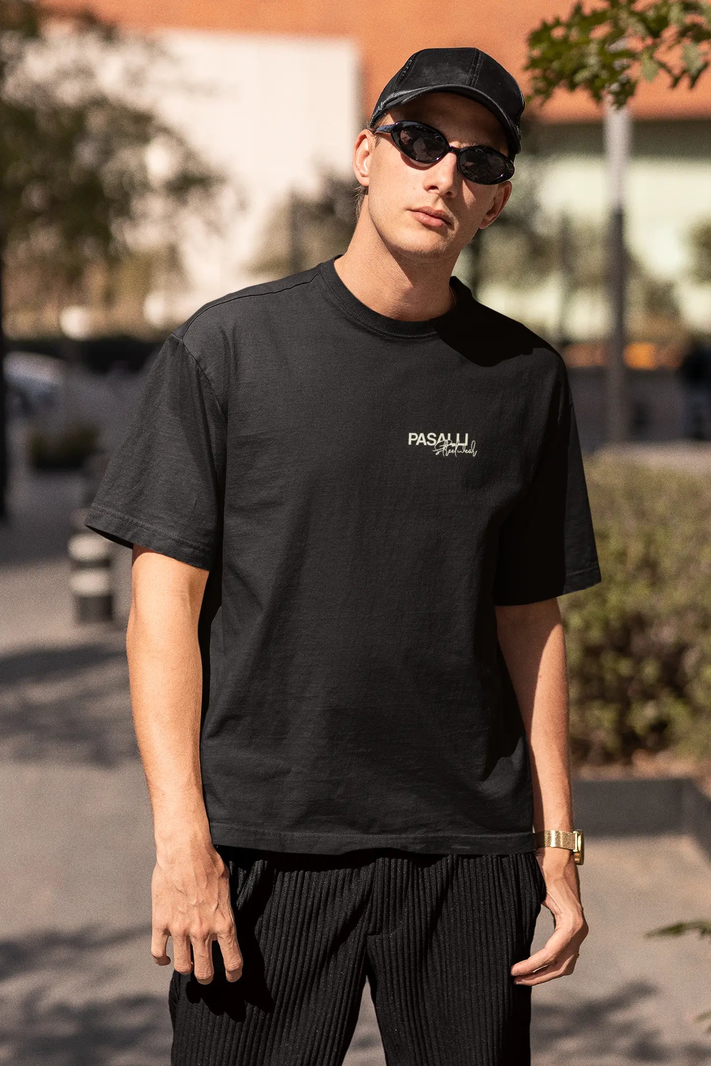 Pasalli Originals Heavy Oversized Organic T-Shirt mit Stick Shirtee