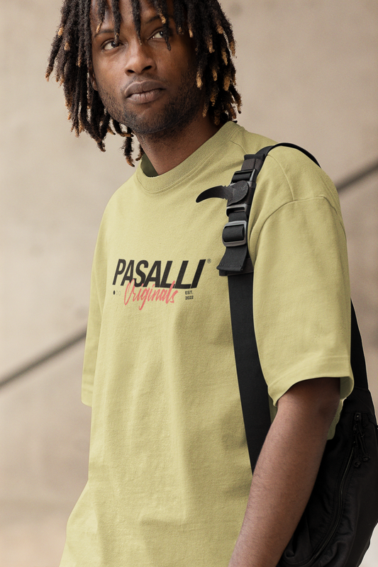 Pasalli Originals Heavy Organic Oversized T-Shirt - Holiday Essential Natural Raw