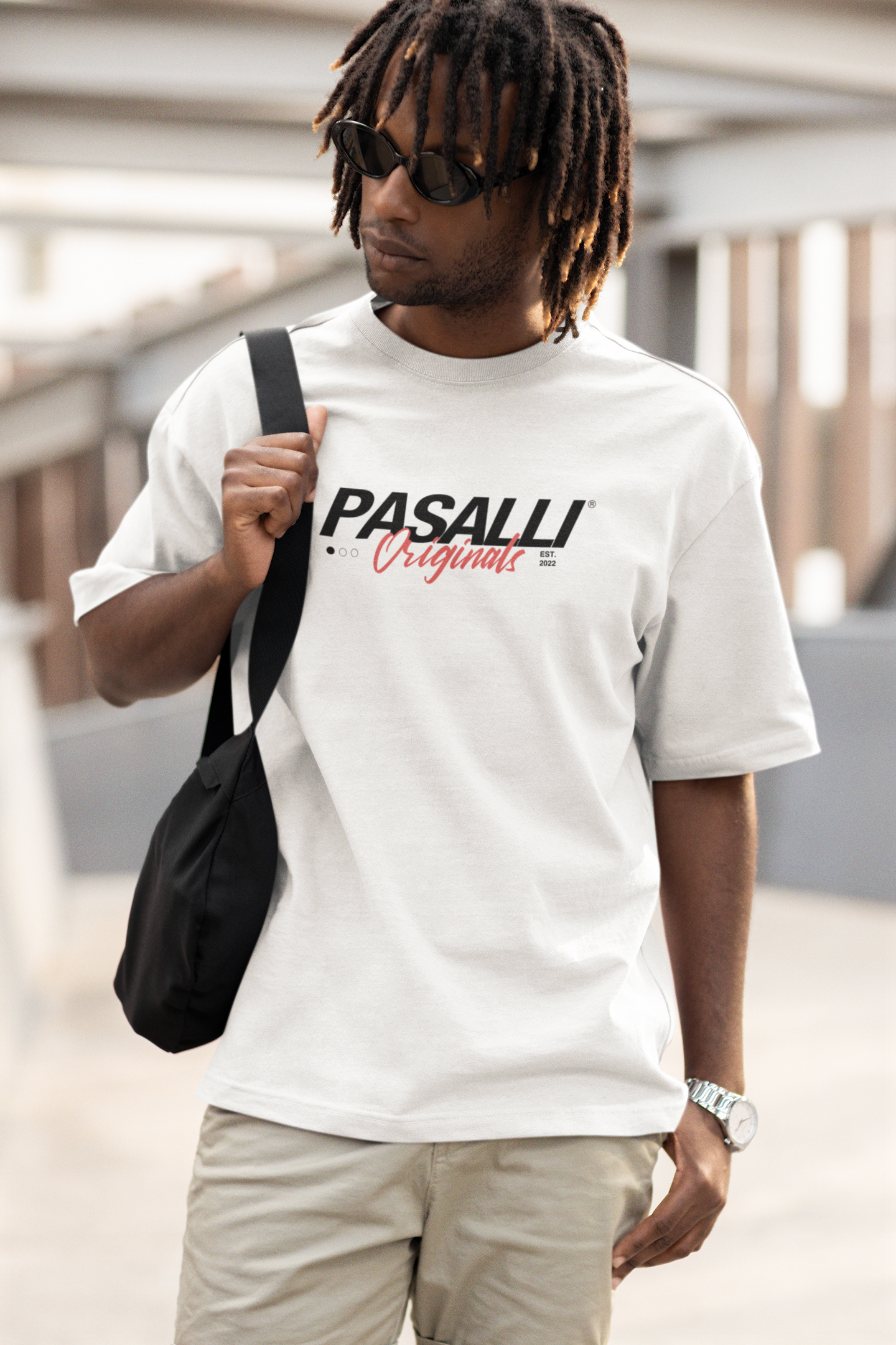 Pasalli Originals Heavy Organic Oversized T-Shirt - Holiday Essential White